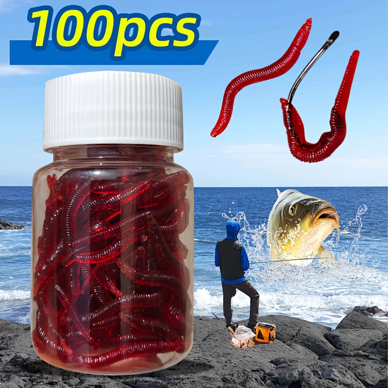 Krill Oil Supplement - DUODUOYU 100 قطعة طعوم صيد سمكية