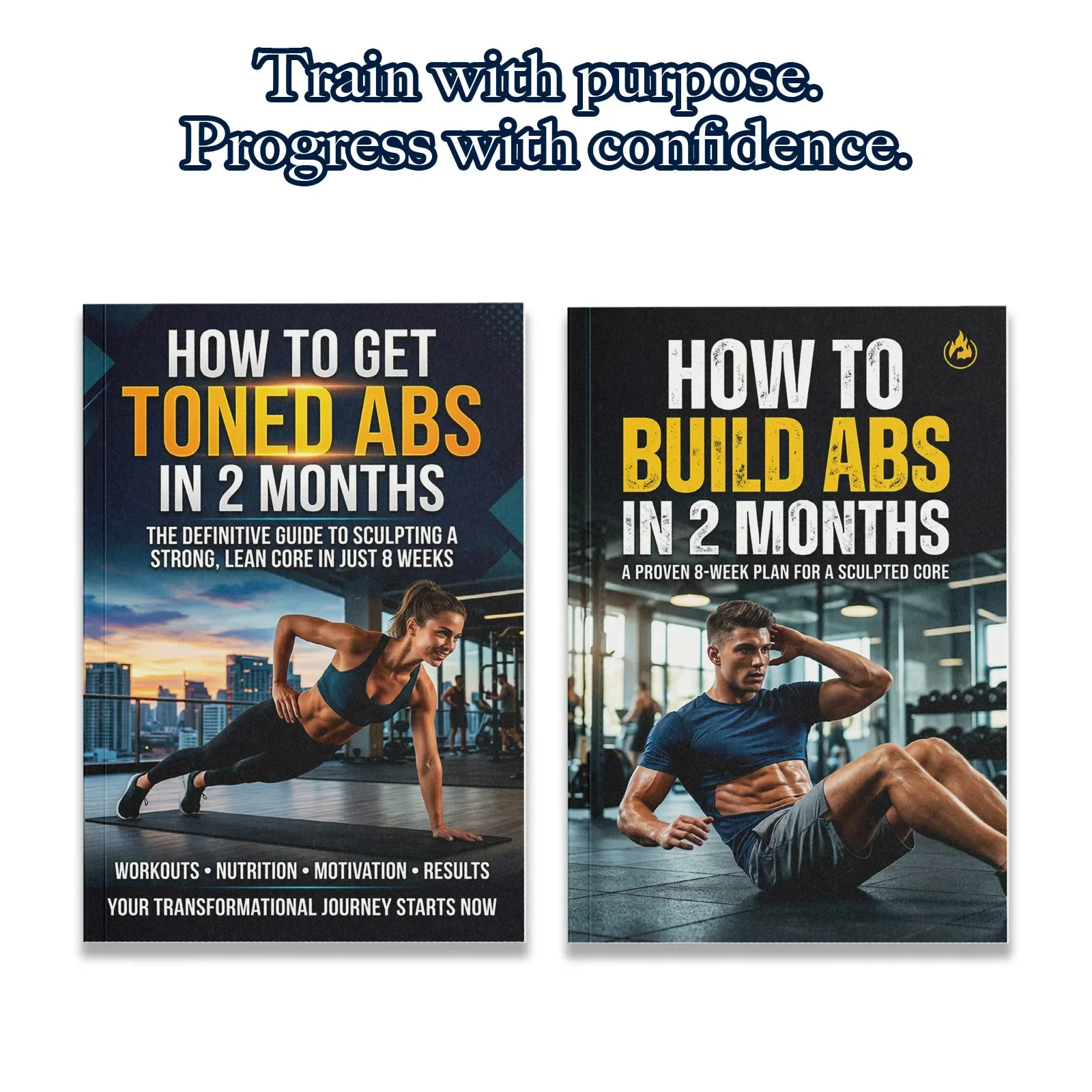 Fitness Nutrition Guide Book - مجموعة من كتابين لتدريب عضلات البطن