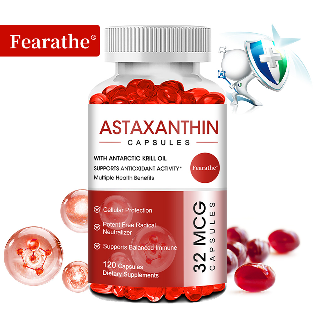 Krill Oil Supplement - المكملات الغذائية أستازانتين سوفتليز، مع زيت