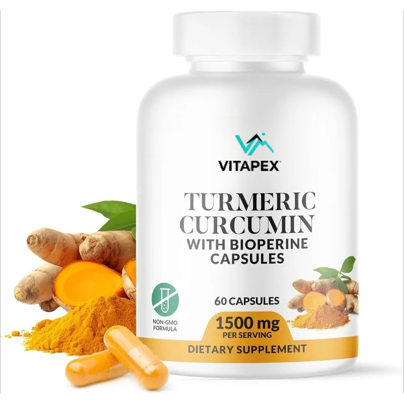 Turmeric Curcumin Capsule - كركمين الكركم والبيوبيرين 1500 ملغ -