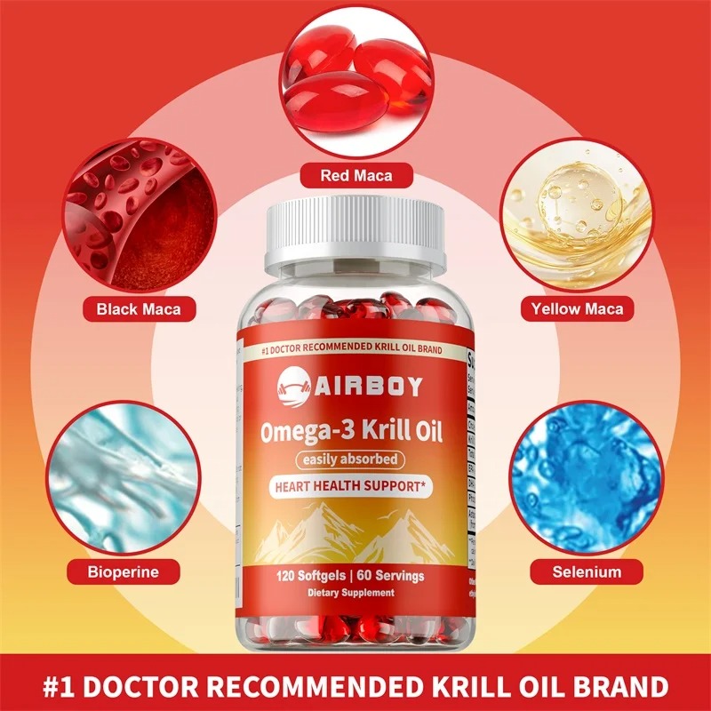 Krill Oil Supplement - زيت الكريل مع الأستاكسانتين، مكمل غذائي