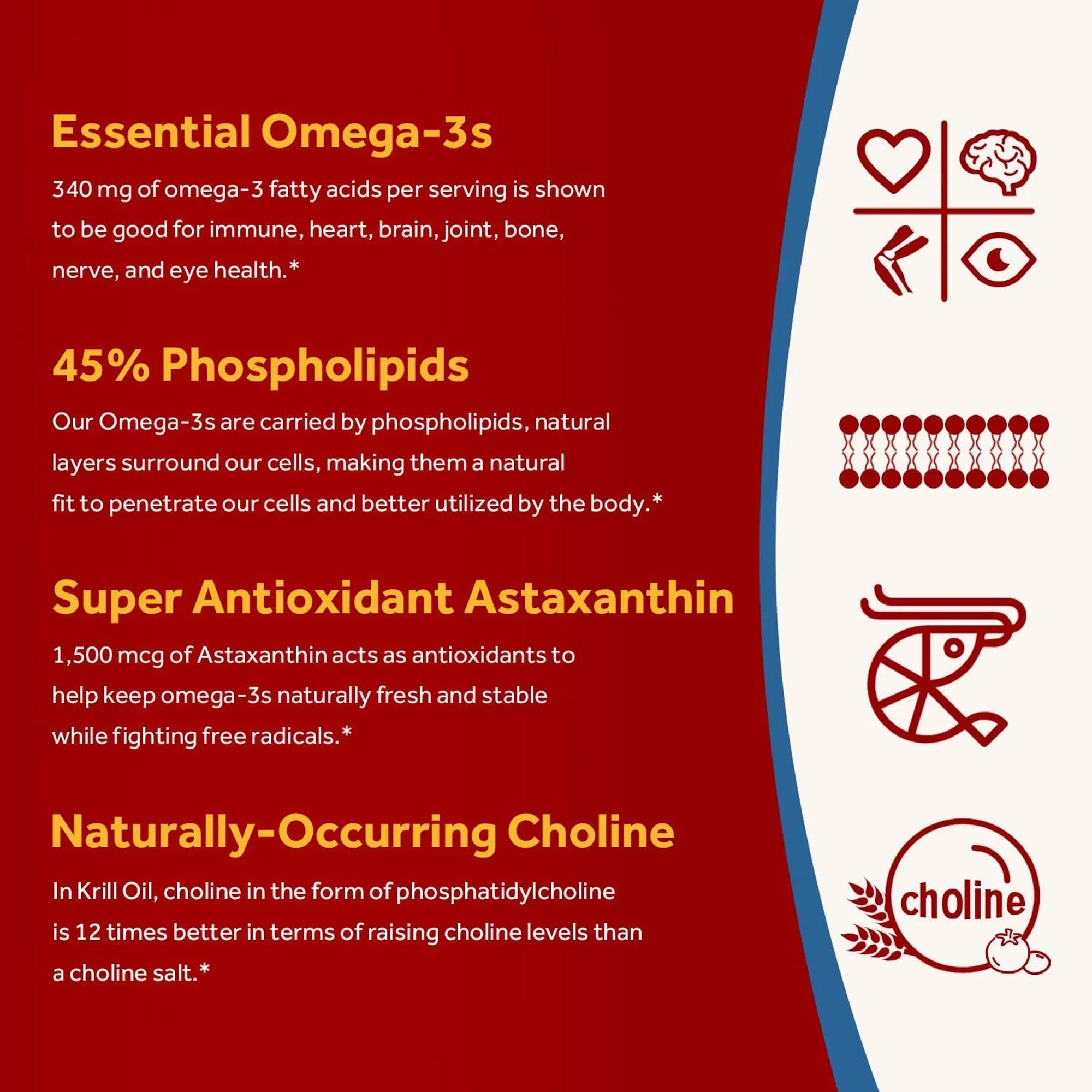 مكمل زيت كريل أنتاركتيكا - دعم - مراجعة Krill Oil Supplement وسعره