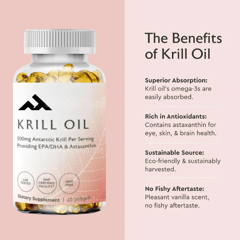 زيت كريل أنتاركتيكا 500 مجم مك - مراجعة Krill Oil Supplement وسعره