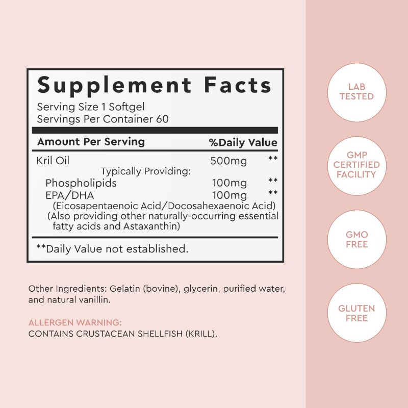 زيت كريل أنتاركتيكا 500 مجم مك - مراجعة Krill Oil Supplement وسعره