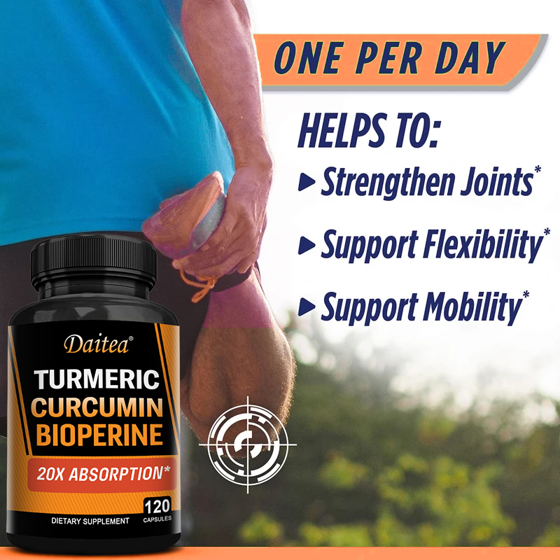 كركمين الكركم مع بيوبيرين 95%  - مراجعة Turmeric Curcumin Capsule وسعره