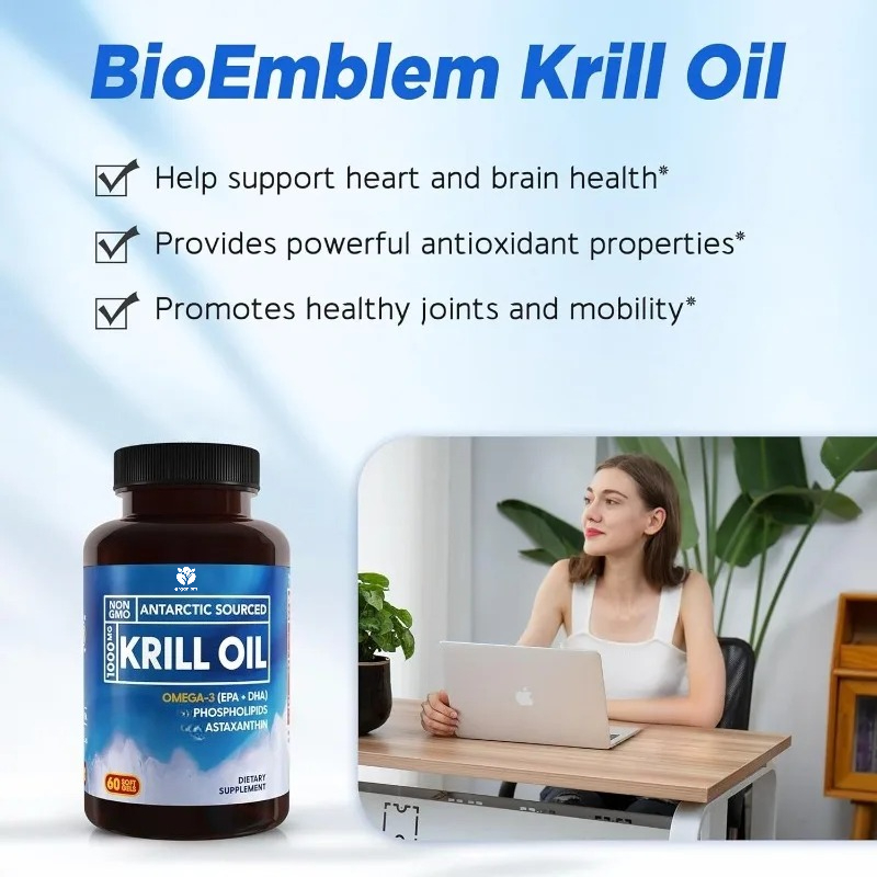 مكمل زيت كريل أنتاركتيكا 1000  - مراجعة Krill Oil Supplement وسعره