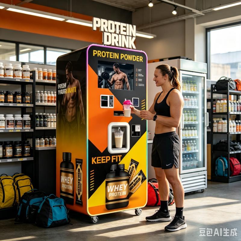 آلة بيع مشروبات البروتين الأوت - مراجعة Nutrition Fitness Club وسعره