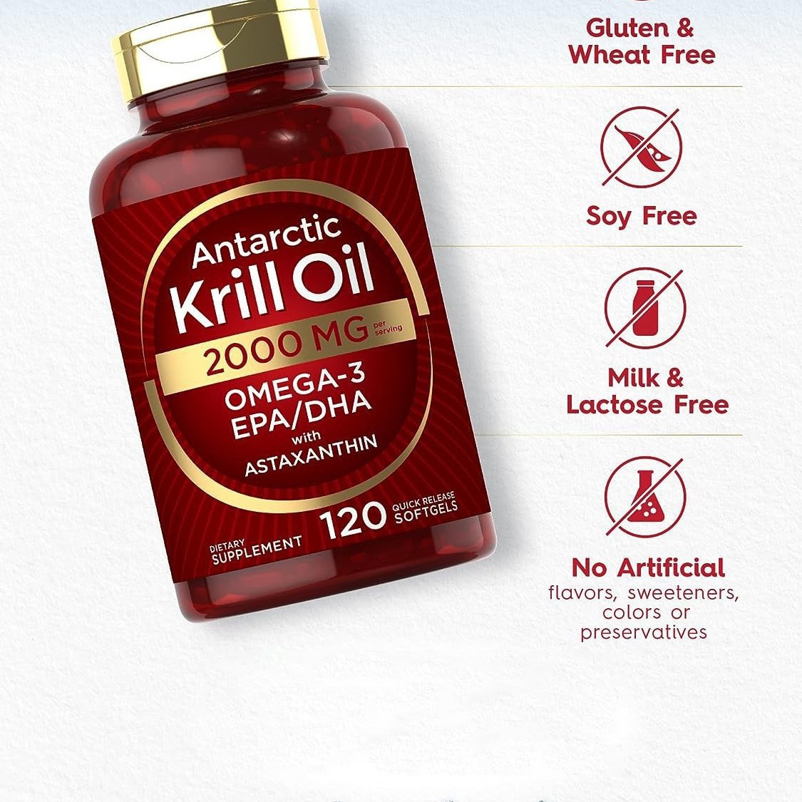 كبسولات زيت الكريل الناعمة تضم - مراجعة Krill Oil Supplement وسعره