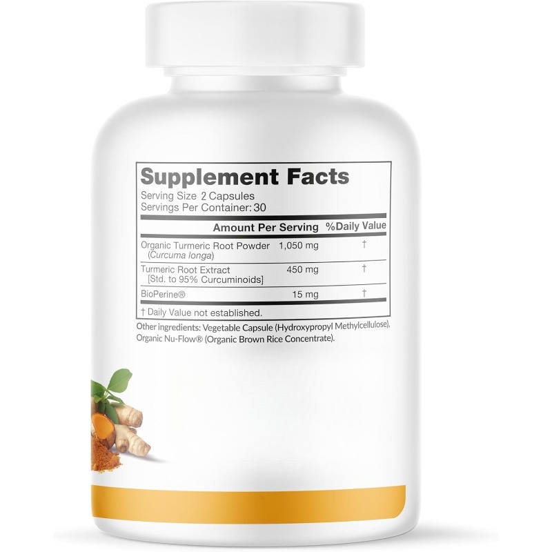 كركمين الكركم والبيوبيرين 1500 - مراجعة Turmeric Curcumin Capsule وسعره