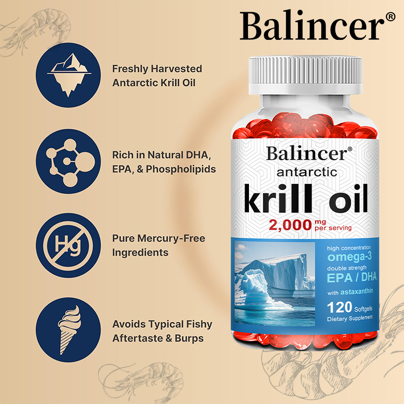 زيت كريل أنتاركتيكا 2000 ملغ م - مراجعة Krill Oil Supplement وسعره