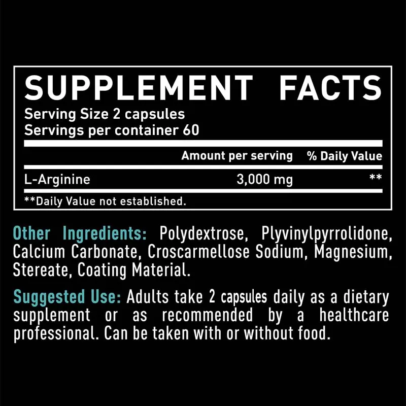 L-Arginine 3000mg - لدعم الطاق - مراجعة Pre Workout Supplement وسعره